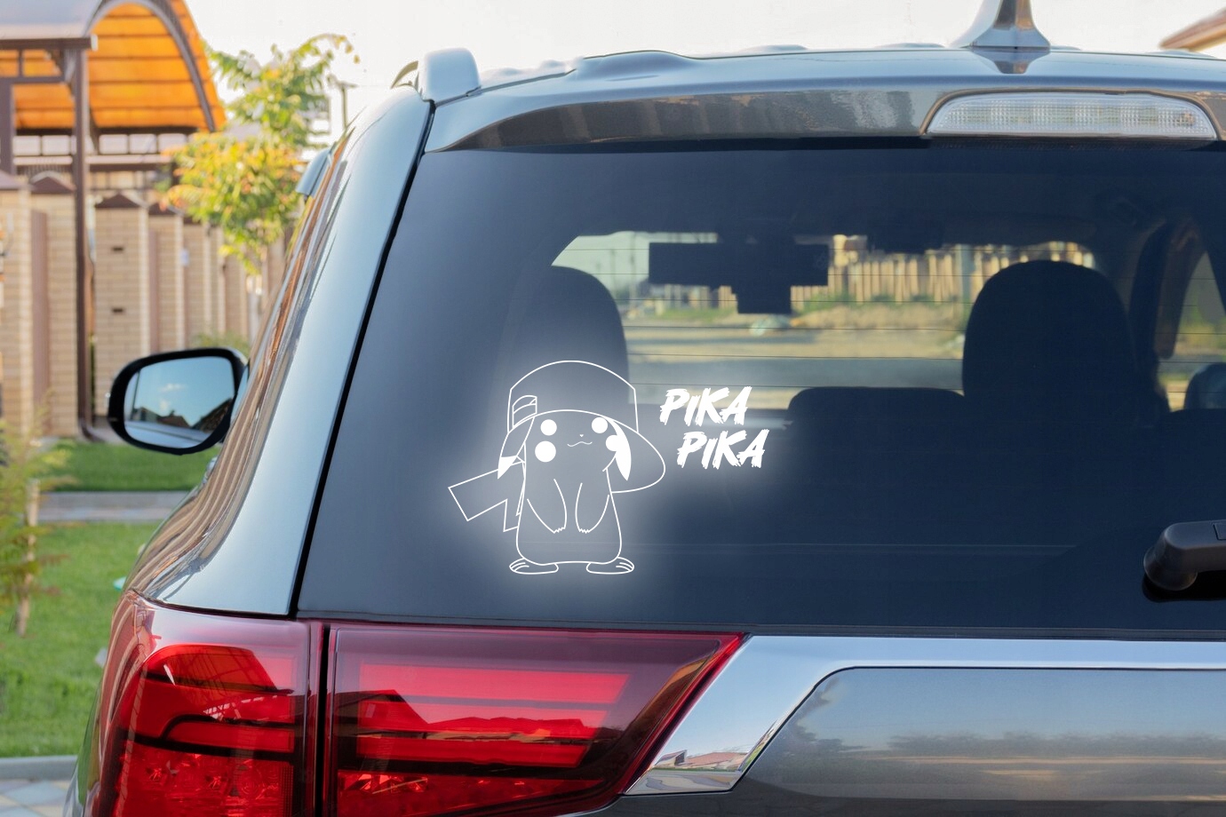 Pikachu PIKA PIKA - Naklejka na samochód na auto - Producent Inny