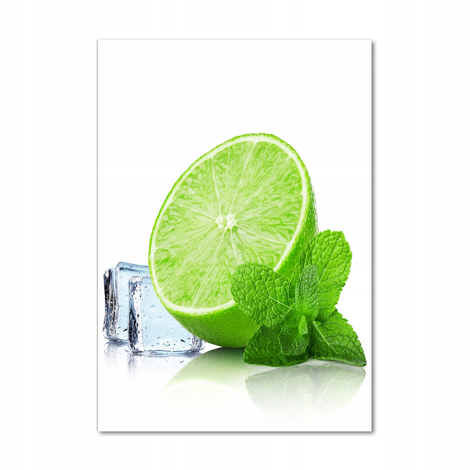 

Foto obraz szkło hartowane Limonka i lód 70x100 cm
