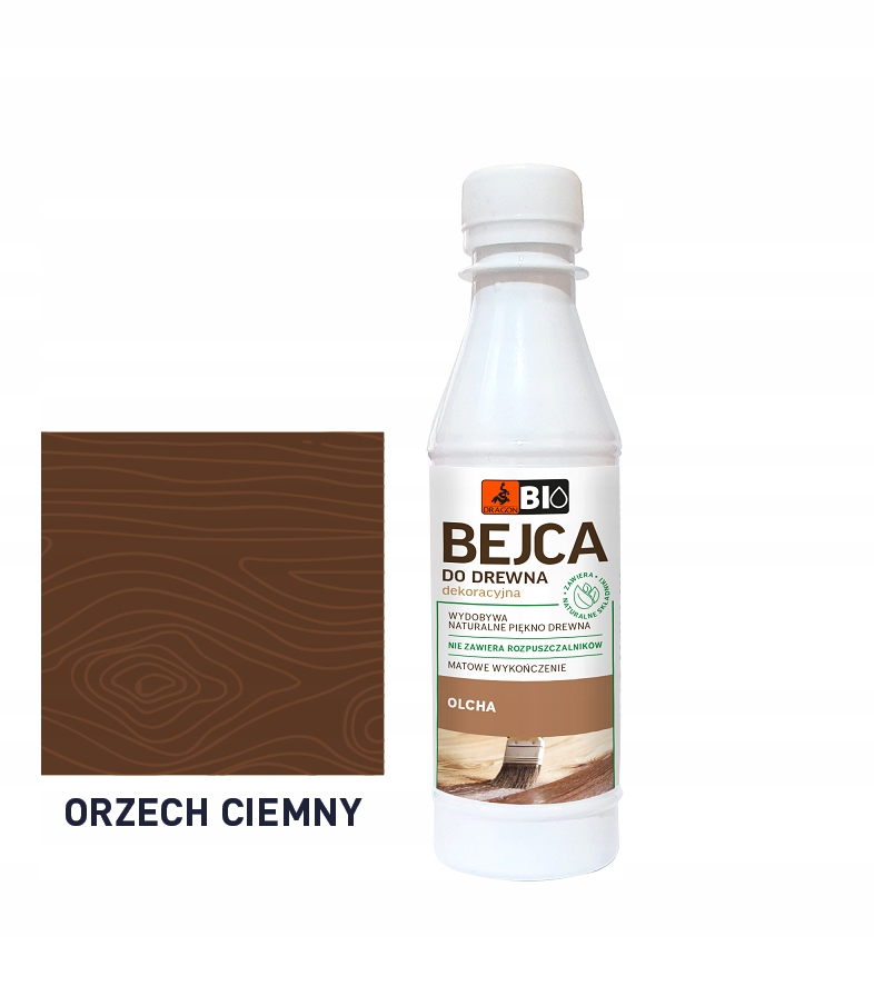 

Bio Bejca Do Drewna wodna Dragon 200 ml Orzech cie