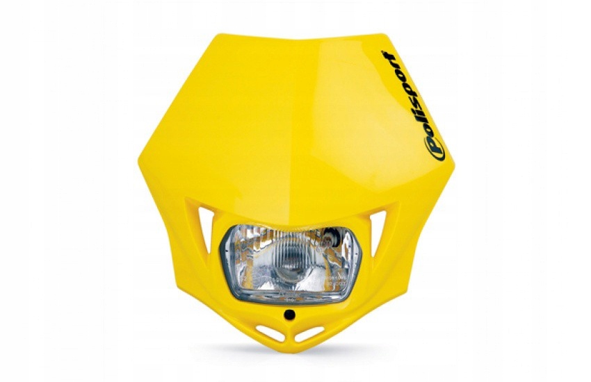 Polisport Predná Lampa Model MMX (bežná Žiarovka) Farba Žltá