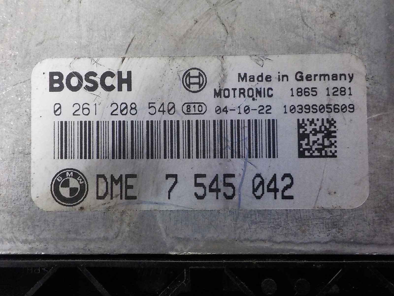BMW computer Centralina 0261208540 7545042