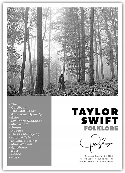 Taylor Swift Folklore - Niska cena na Allegro