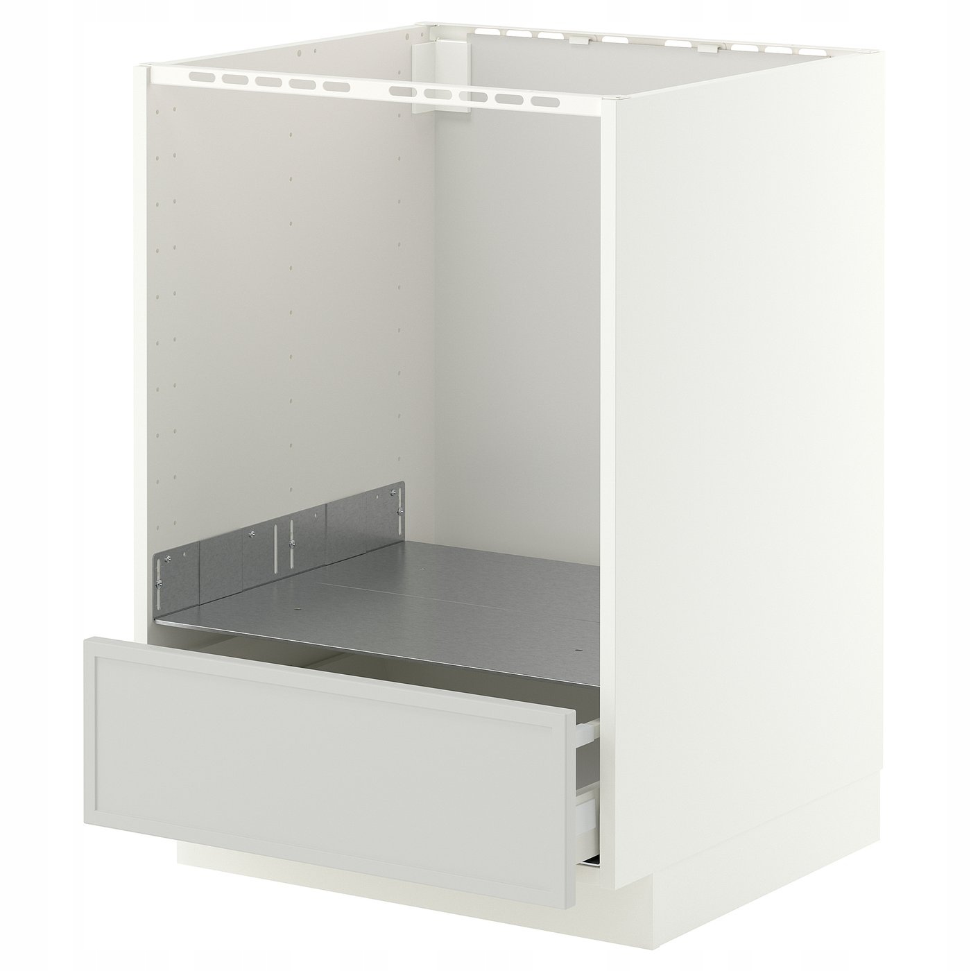Szafka pod piekarnik 60x60 cm biała jasnoszara Maximera