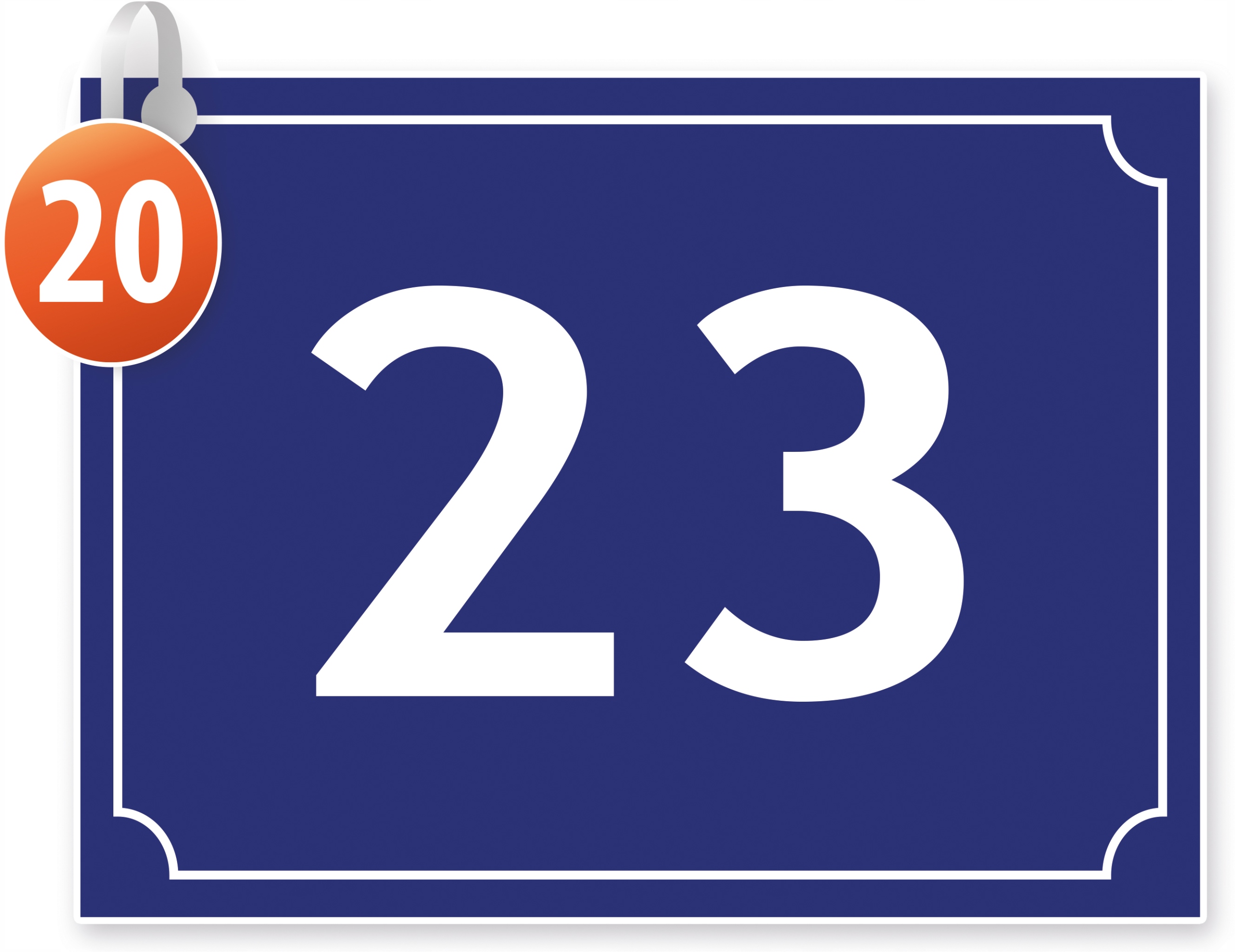 TABLICZKA ADRESOWA z numerem domu tablica 40x30 cm Kod producenta 40x30_ADR_20