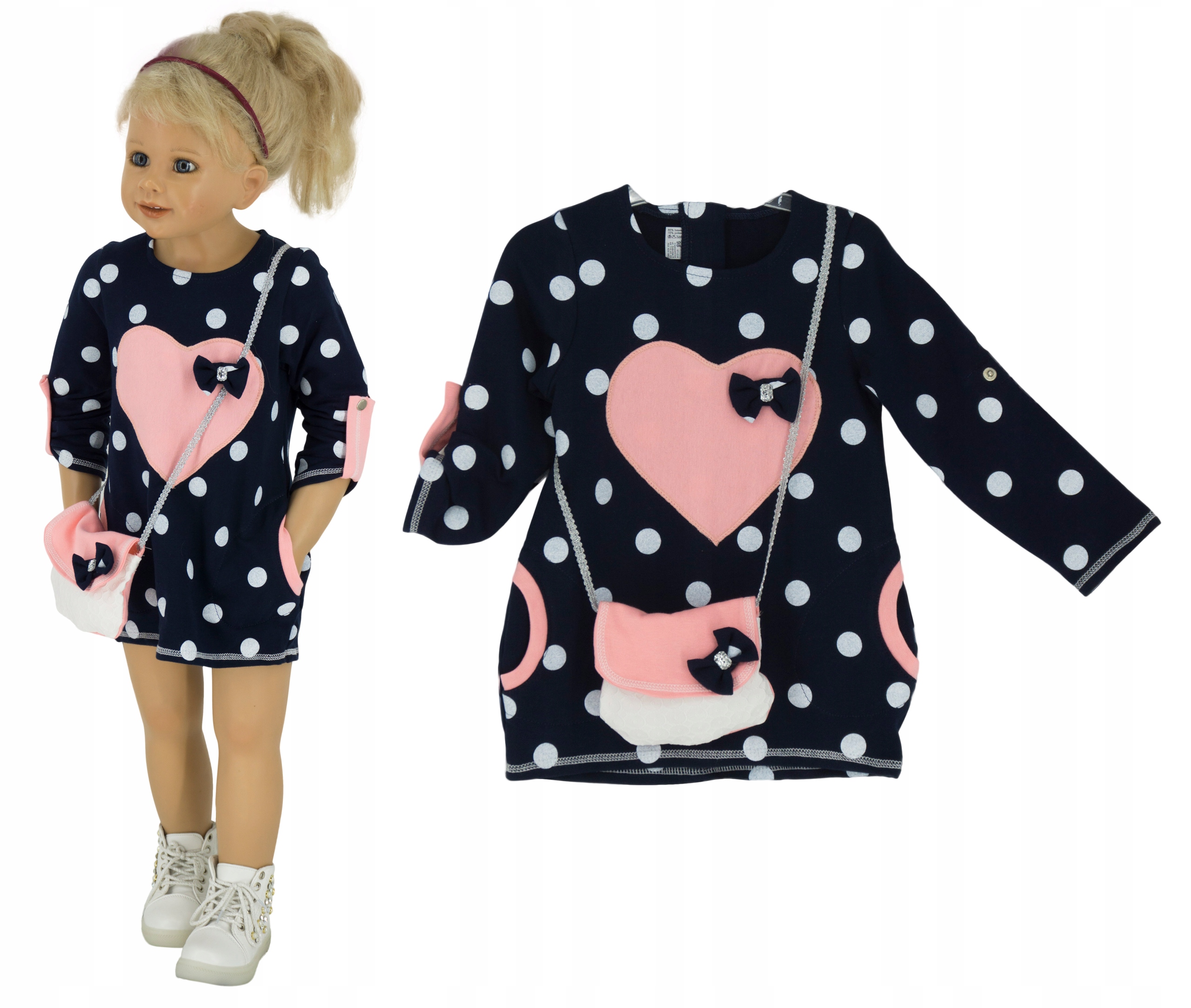 Туника / платье с сумочкой WERY KD098 размер 128