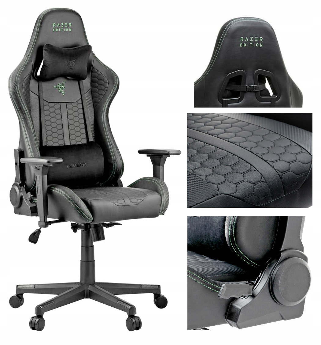 FOTEL GAMINGOWY DLA GRACZY czarny eko TYPE Z RAZER ed FOTEL GAMINGOWY DLA GRACZY czarny eko TYPE Z RAZER ed