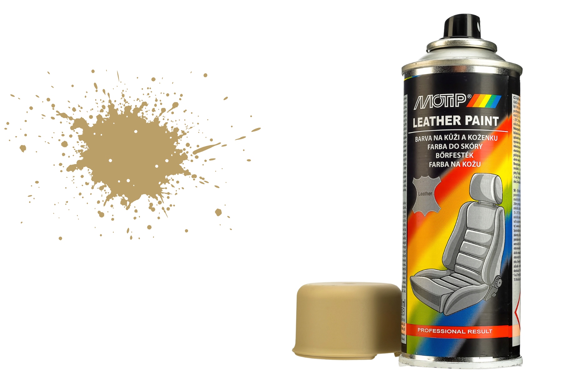 Motip Leather Vinyl Paint Lak Na Renováciu Pokožky Spray 200 ml Béžový
