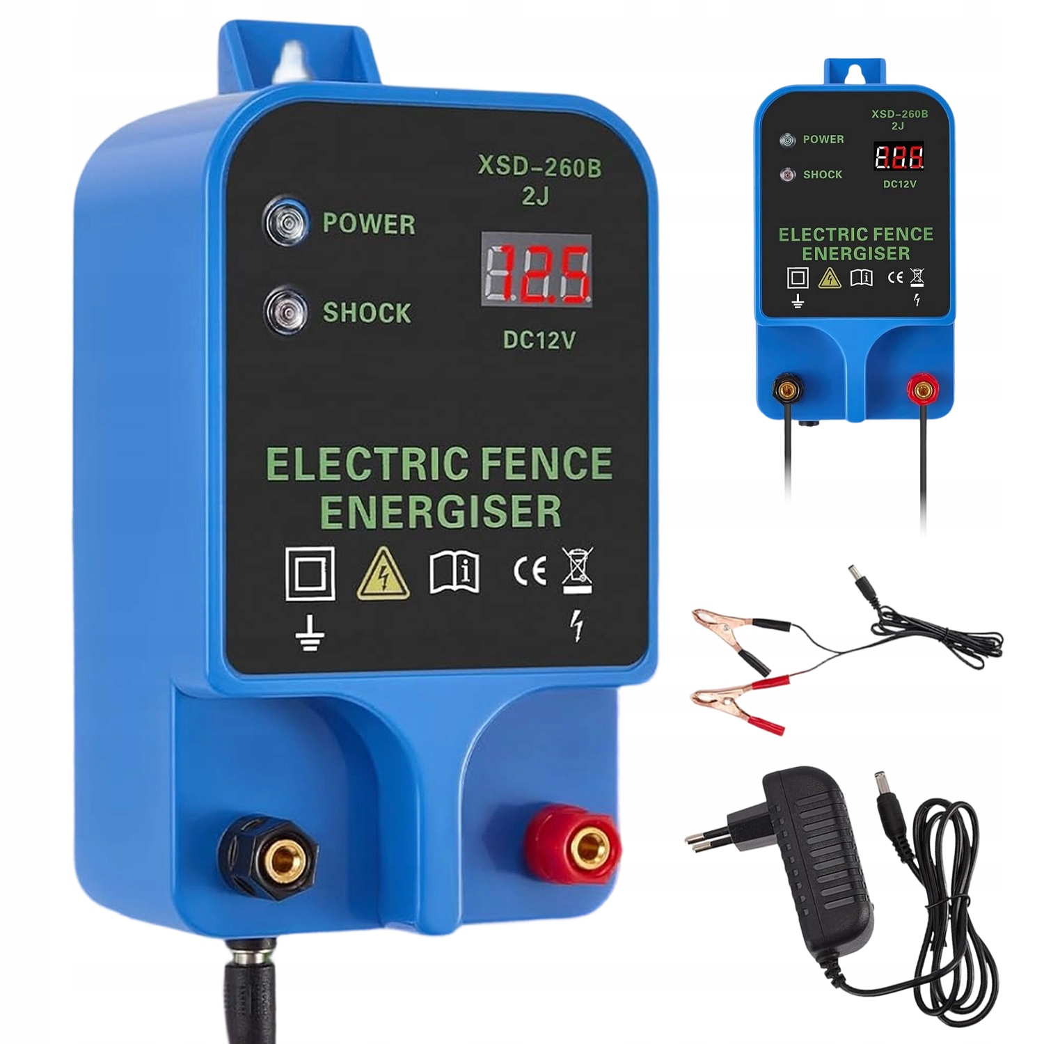 Elektrický Pastuchový Elektrizátor 12 V, Dvojité Napájení, Bezpečné Impulsy