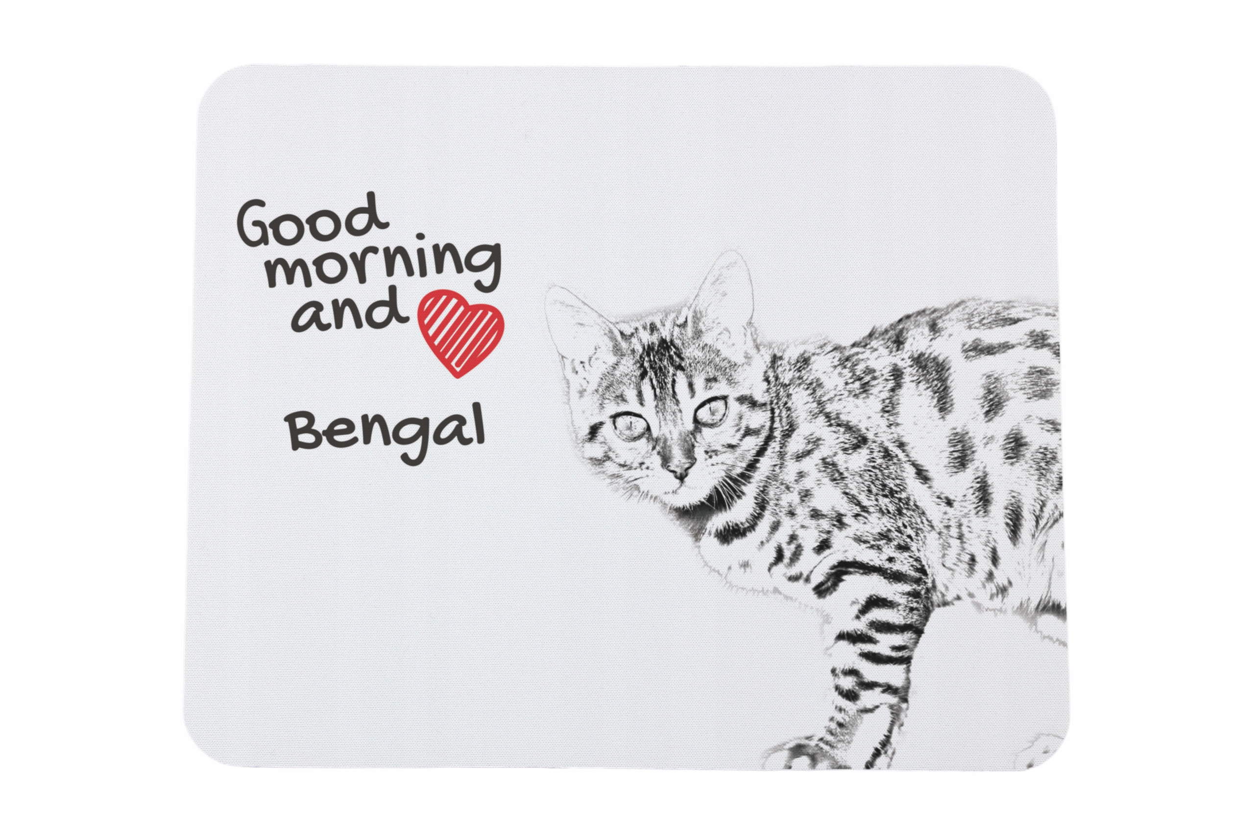 Bengalski podkładka pod myszkę z nadrukiem, personalizowana podkładka z k