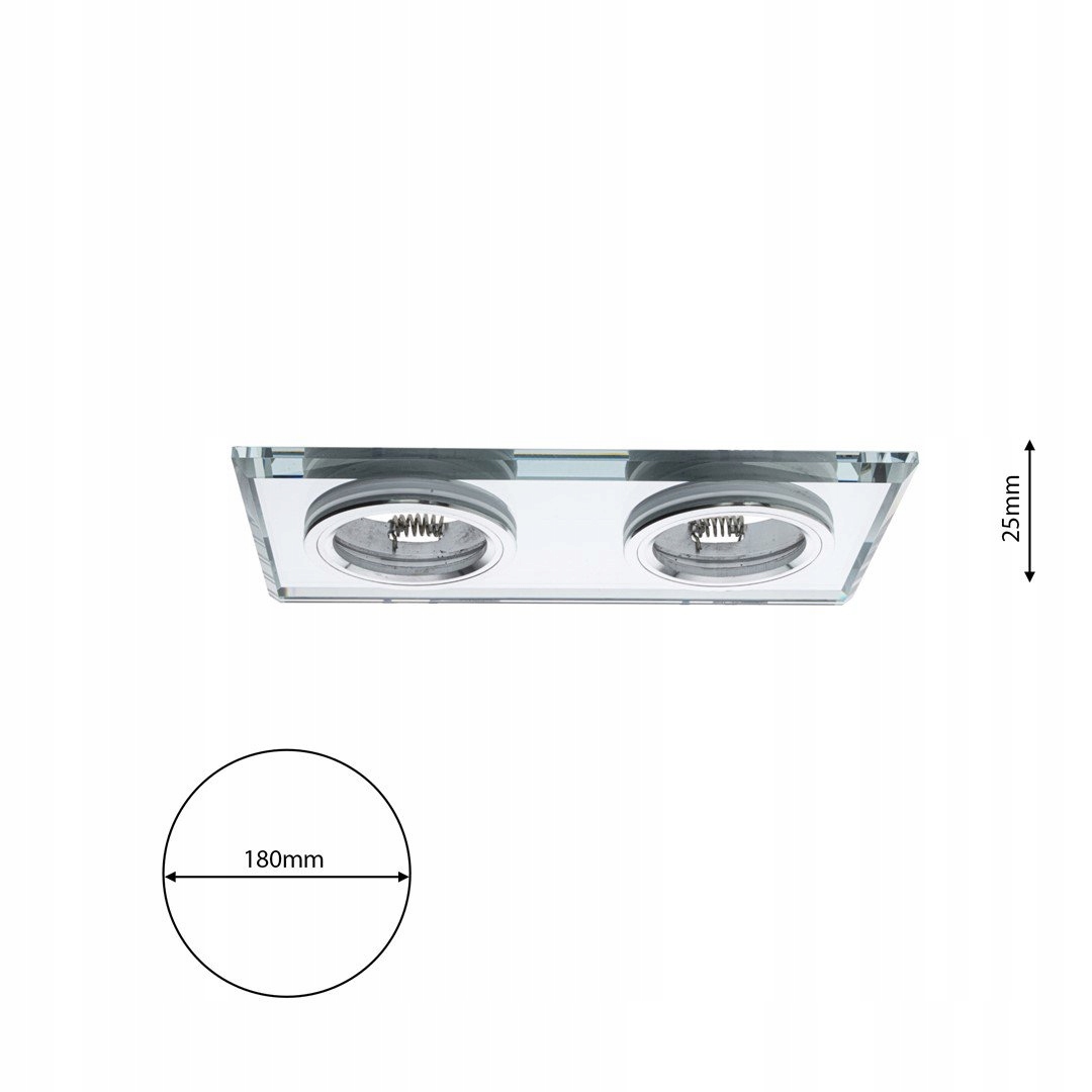 Oprawa wpuszczana oczko KWADRAT EKOS926 Eko-light Kolor czarny