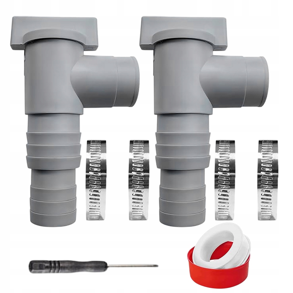 32mm Zawór odcinający adaptera węża DO BASENU ADAPTER 2SZT