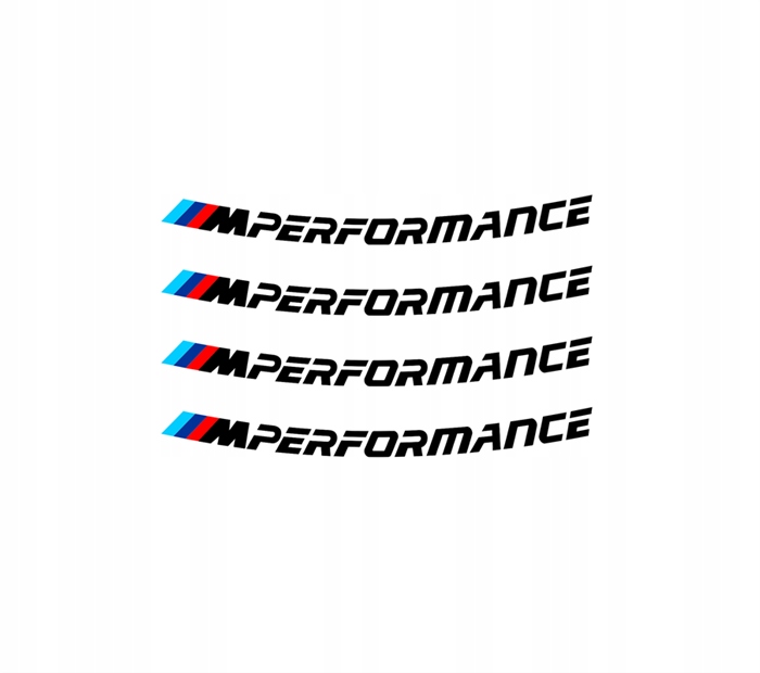 Naklejka Bmw Mperformance na felgi naklejki zestaw na felgę Mpower