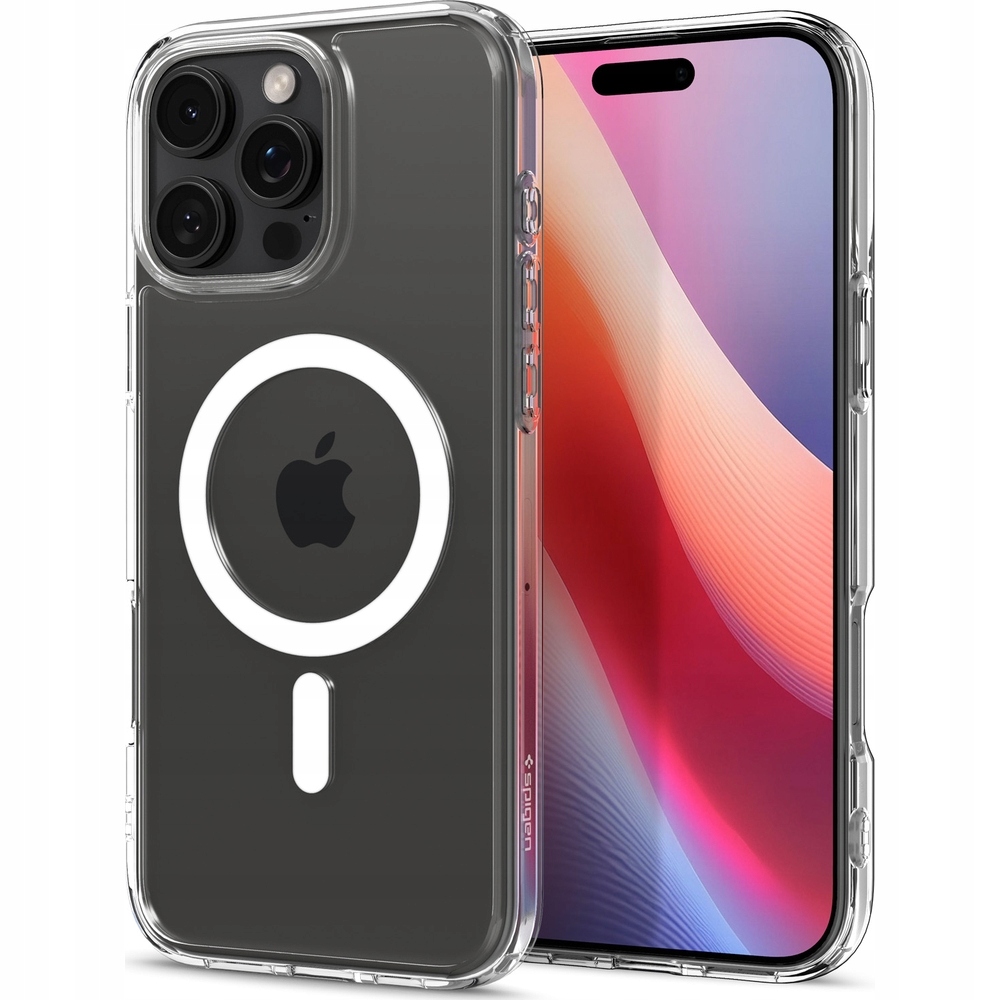 Pevné pouzdro pro iPhone 16 Pro Max, Spigen Crystal Hybrid Mag pro MagSafe