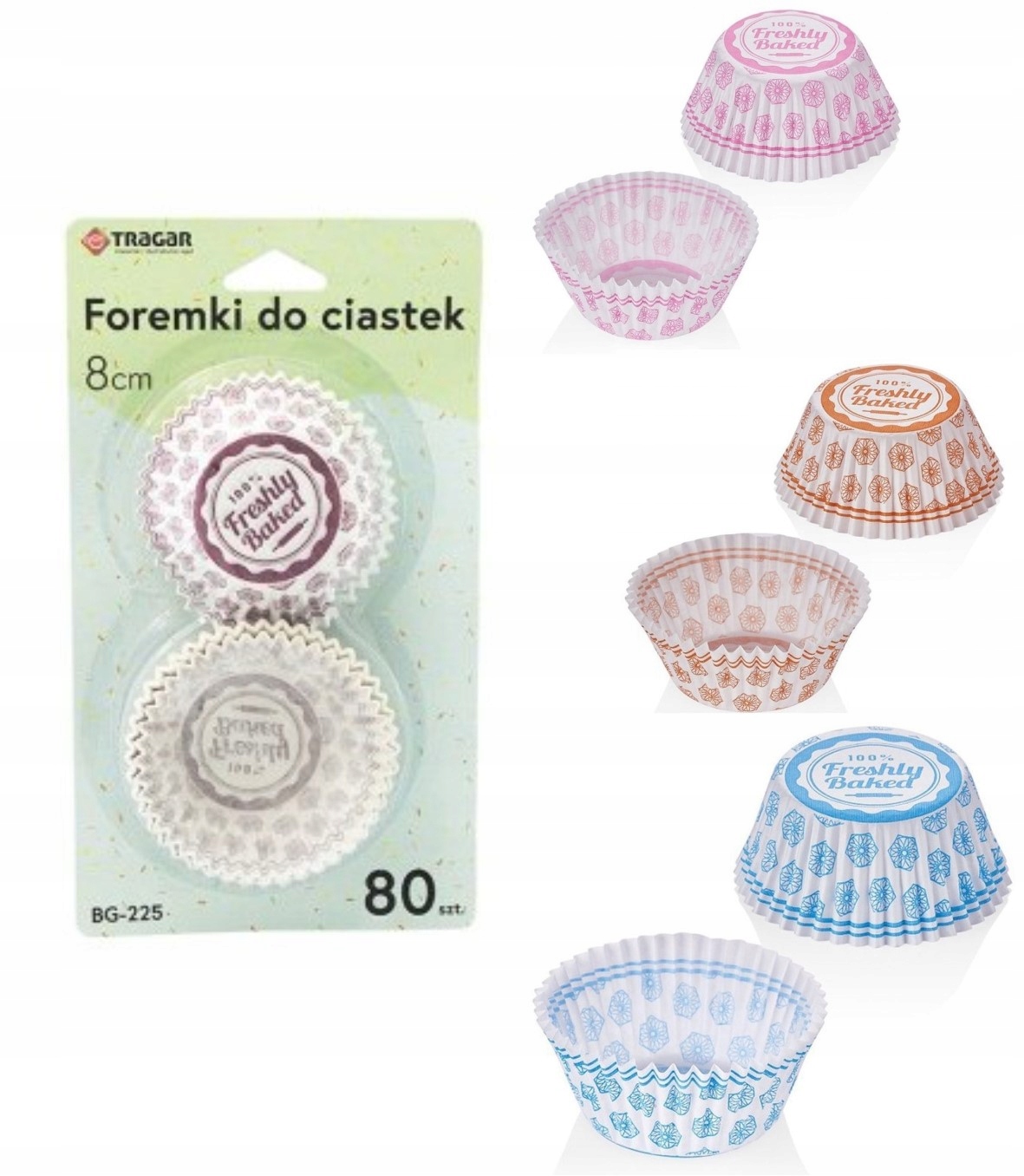 

Papierowe Foremki Papilotki Muffinki Babeczki 8 cm