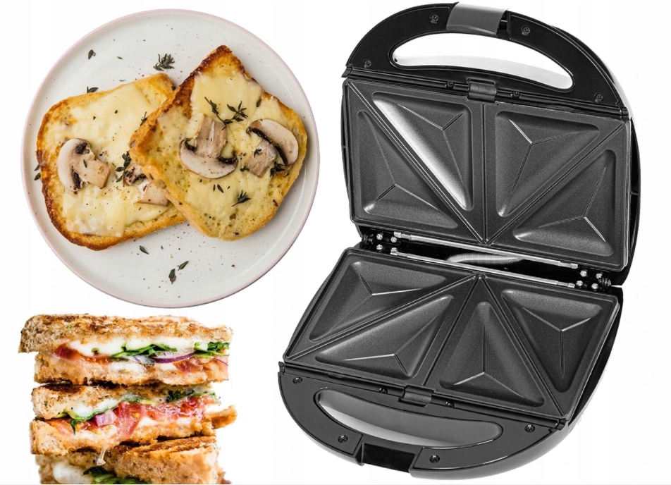 OPIEKACZ 5w1: TOSTER GRILL SANDWICH GOFRY ORZESZKI Model 5w1