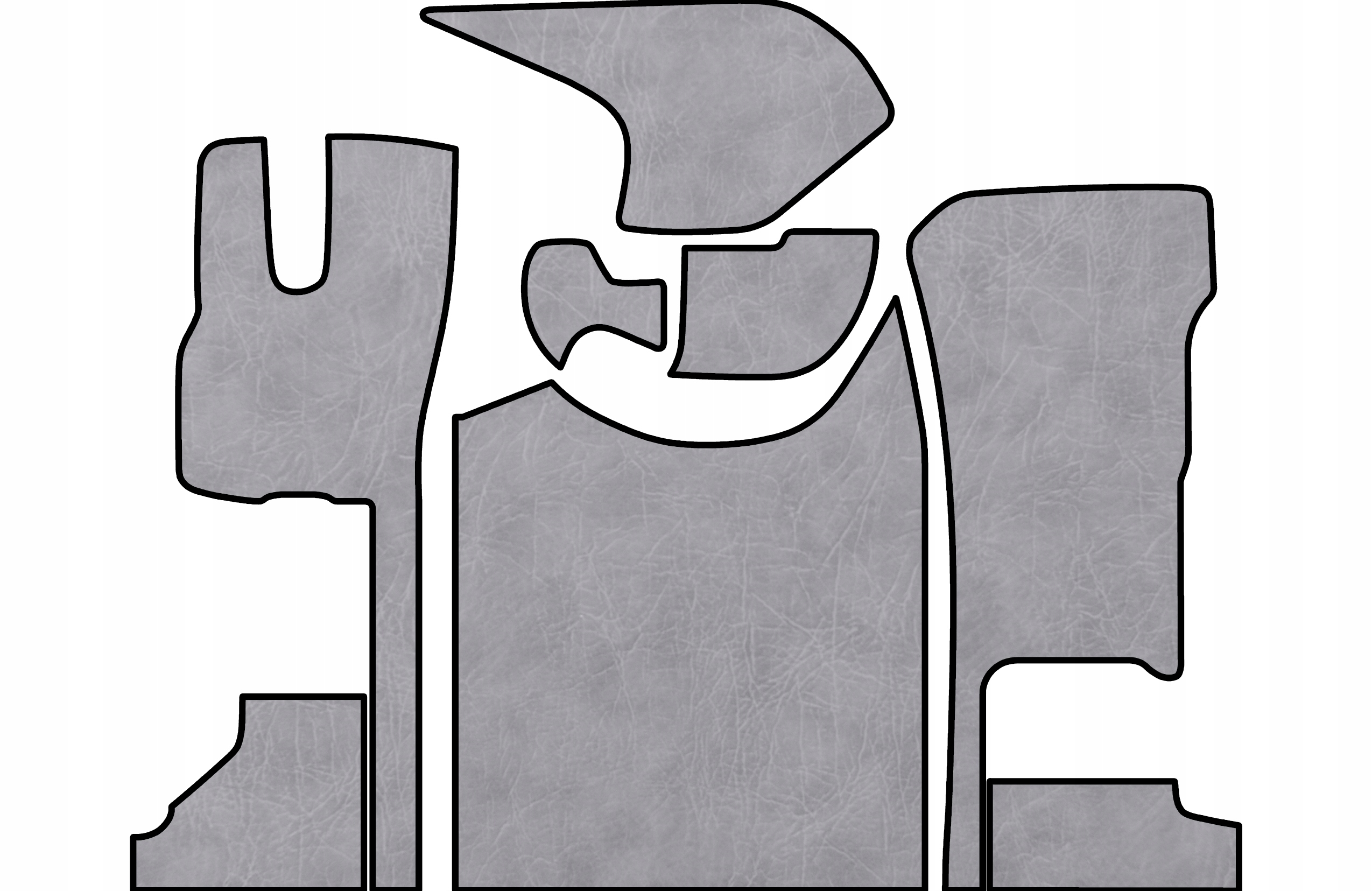 Koberce na podlahu Prestige-line Daf Xg od roku 2022, zvlněná ekokůže