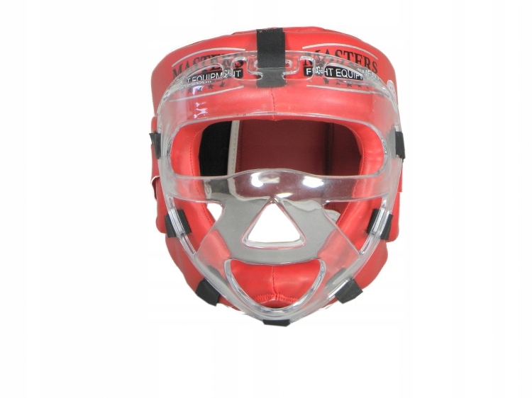KASK BOKSERSKI SPARINGOWY MASTERS TRENINGOWY OCHRANIACZ GŁOWY z maską M