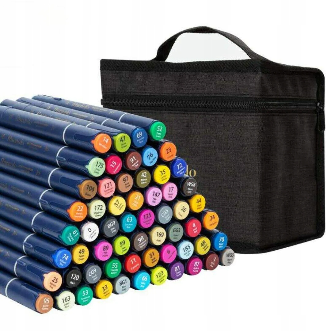 Fixy umělecké Oboustranné Deli Finenolo sada 60 barev