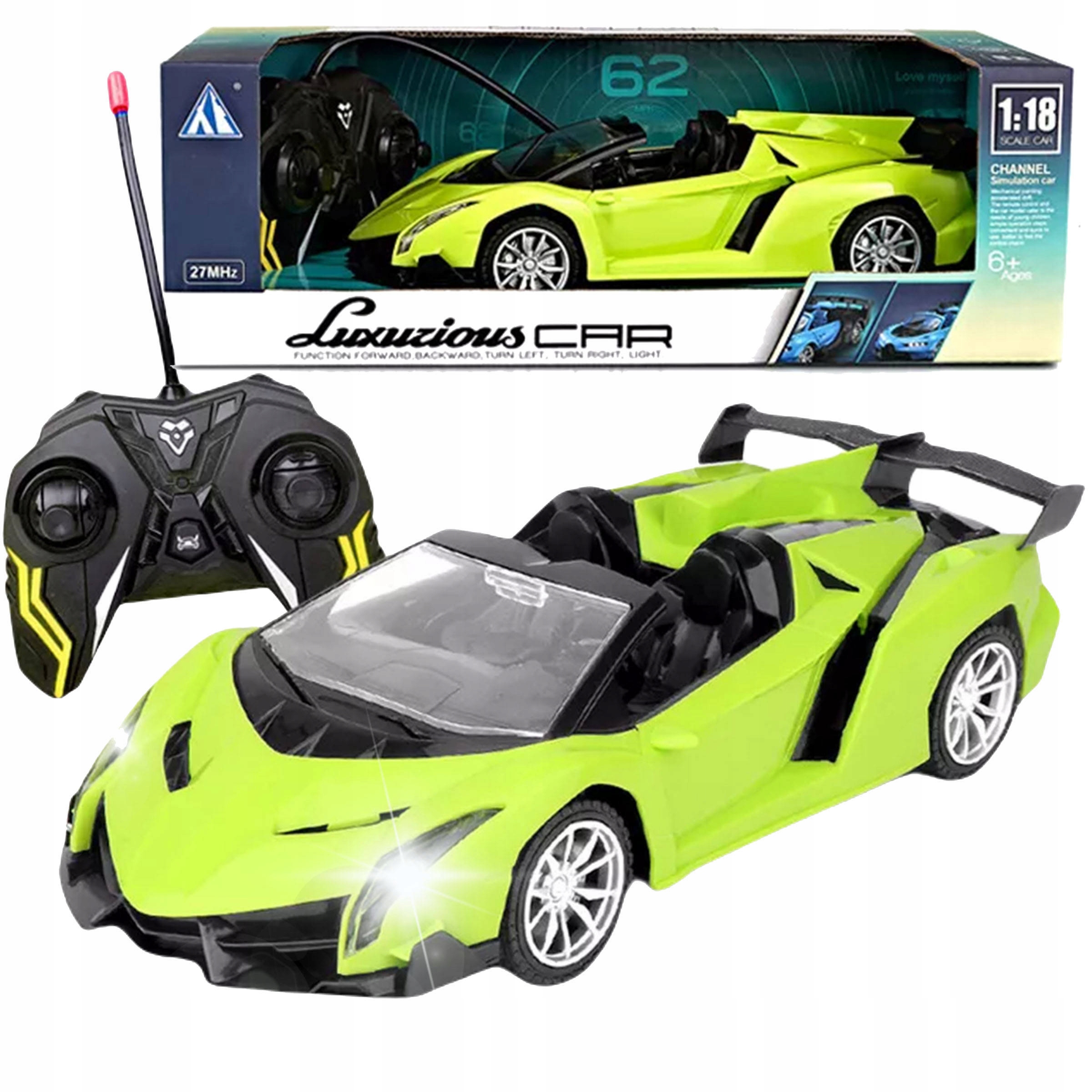 

Auto Samochód Zdalnie Sterowany Sportowy Rc Pilot