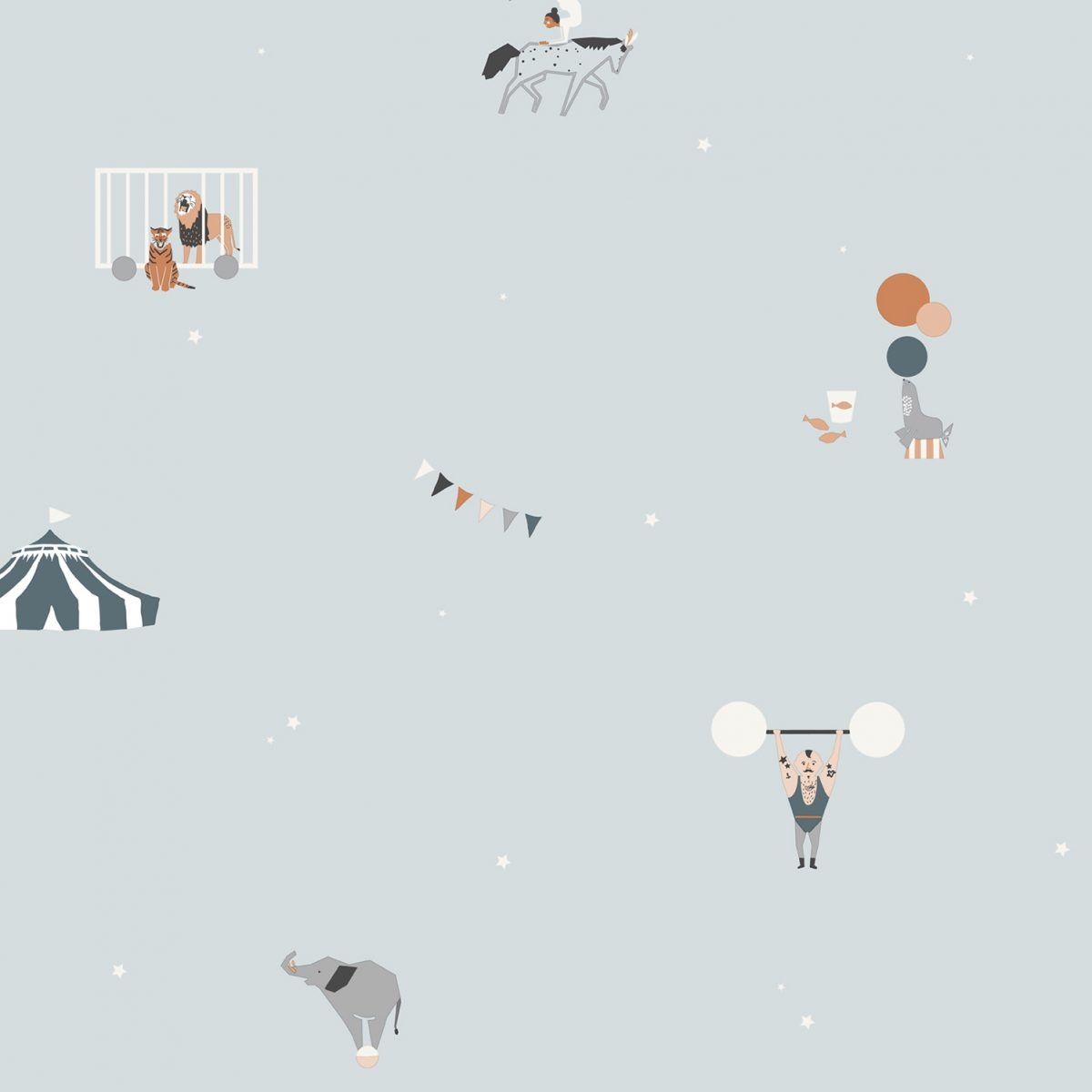 Tapeta Na Flizelině Do Dětského Pokoje S Motivem Cirkusu