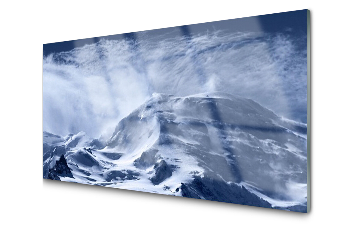 

Panel szklany dekor Płytka Góry 120x60 + Klej