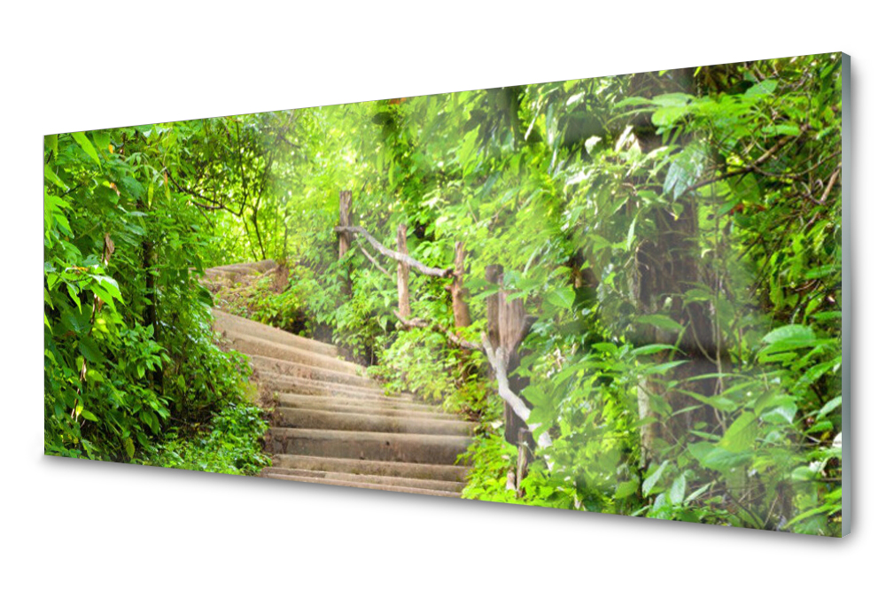 

Panel szklany do kuchni Dekor Schody 125x50