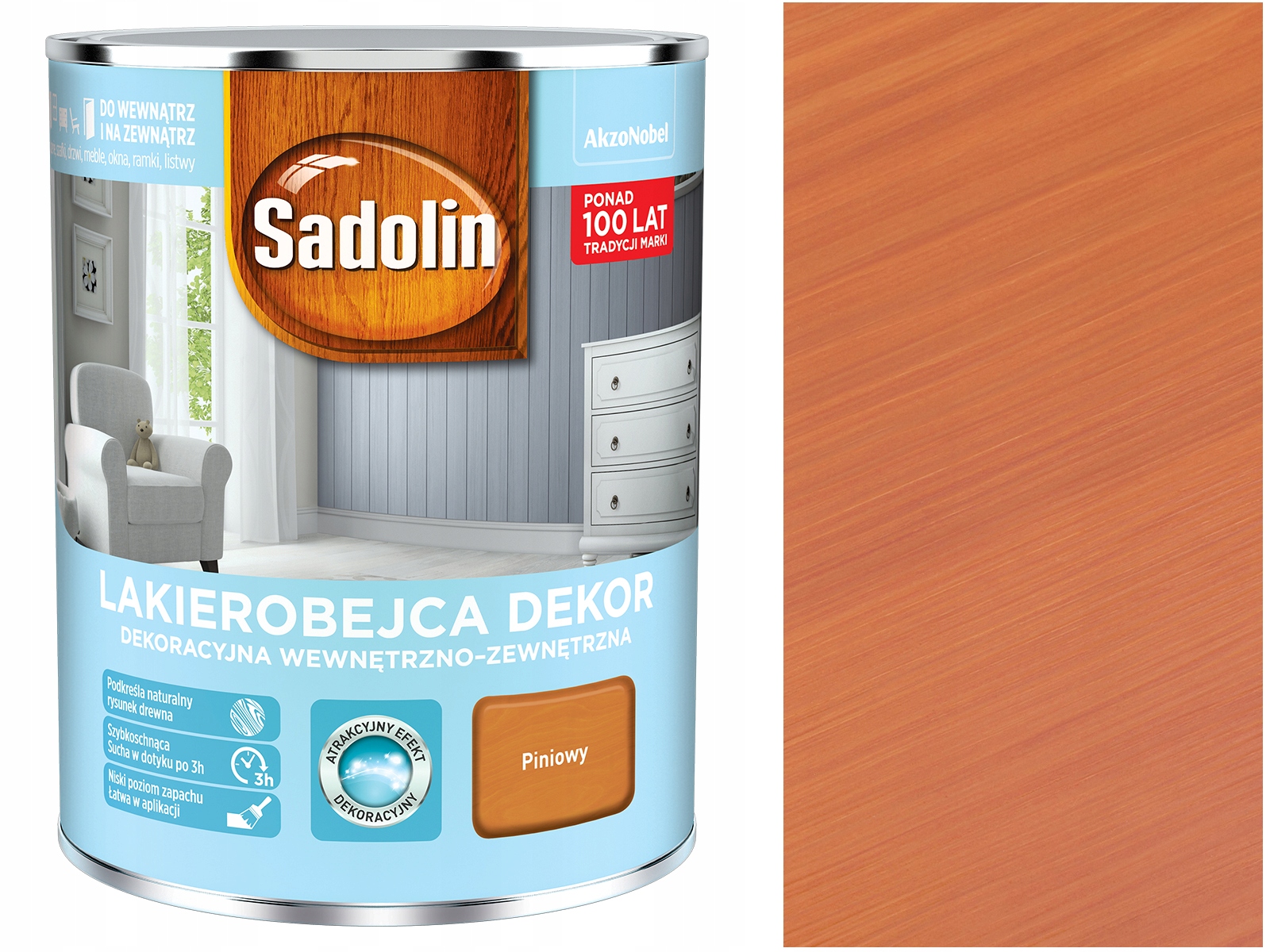

Sadolin Lakierobejca Dekor Piniowy 1L