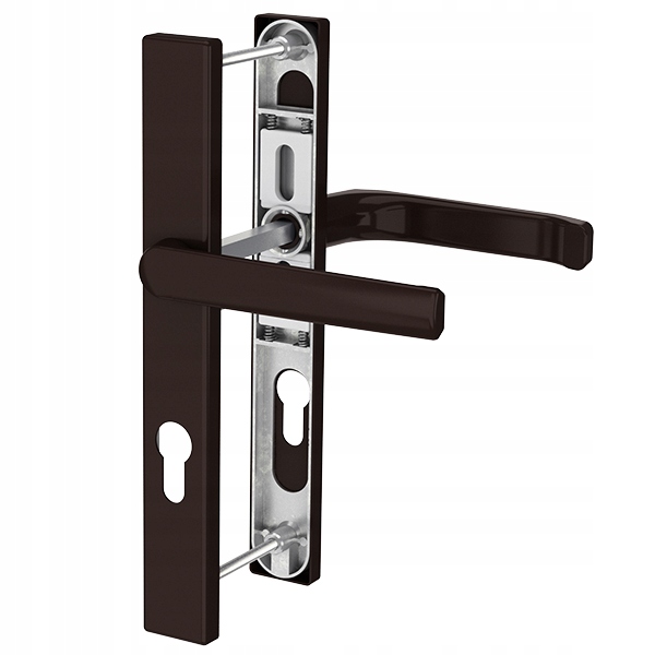 Dveřní klika pod roletu Saturn 32 Ral 8077 hnědá, obdélníkový štítek L92