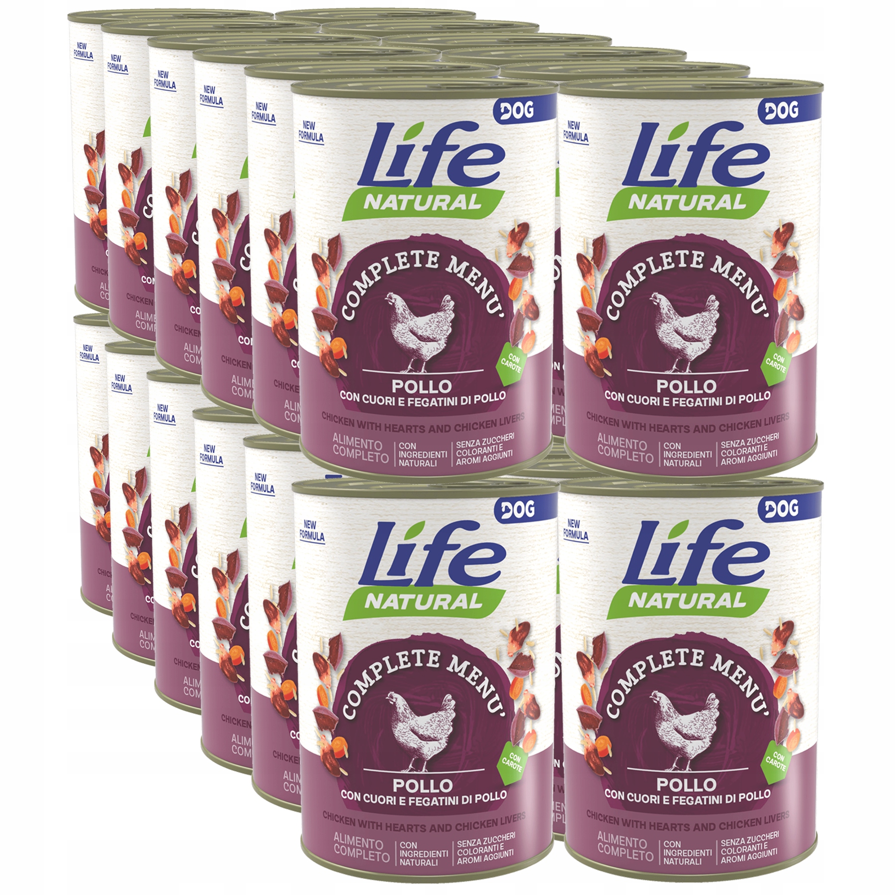 Life Dog Krmivo pro psa 400g Set 24x400g Kuře Srdce Játra