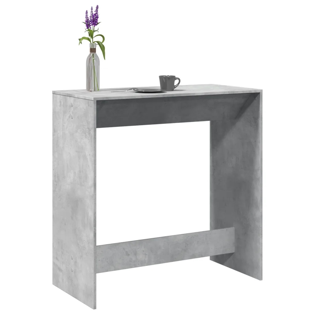 Barový stůl betonově šedý 102 x 50 x 103,5 cm kompozitní dřevo Šedá 854430