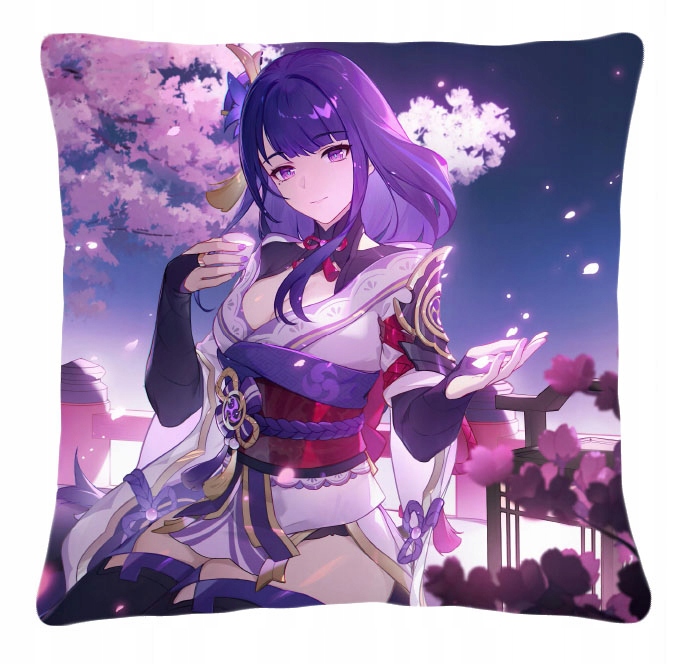 

Poduszka anime gra Genshin Impact Raiden Shogun