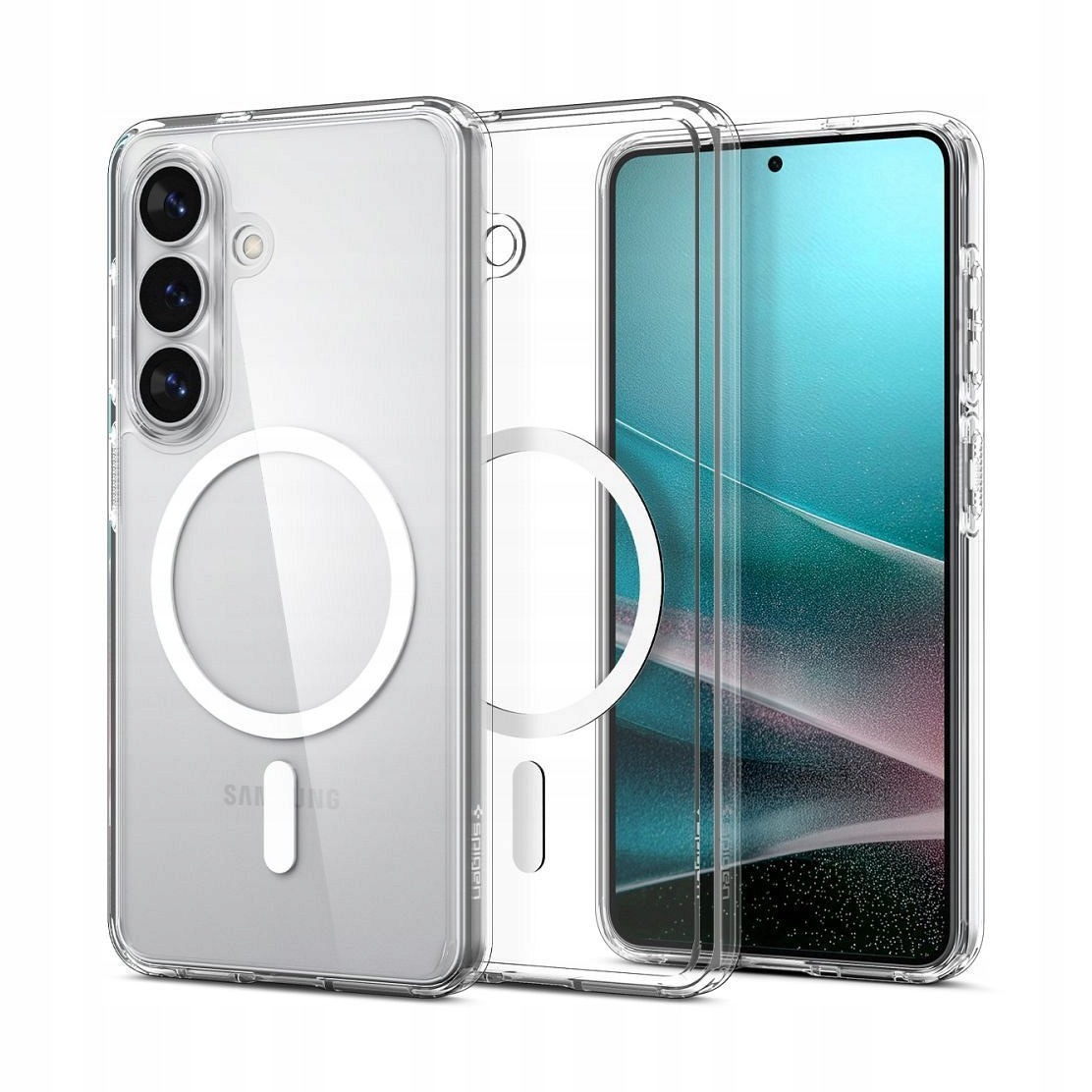 Etui do S26 Spigen Ultra Hybrid Mag przezroczyste białe