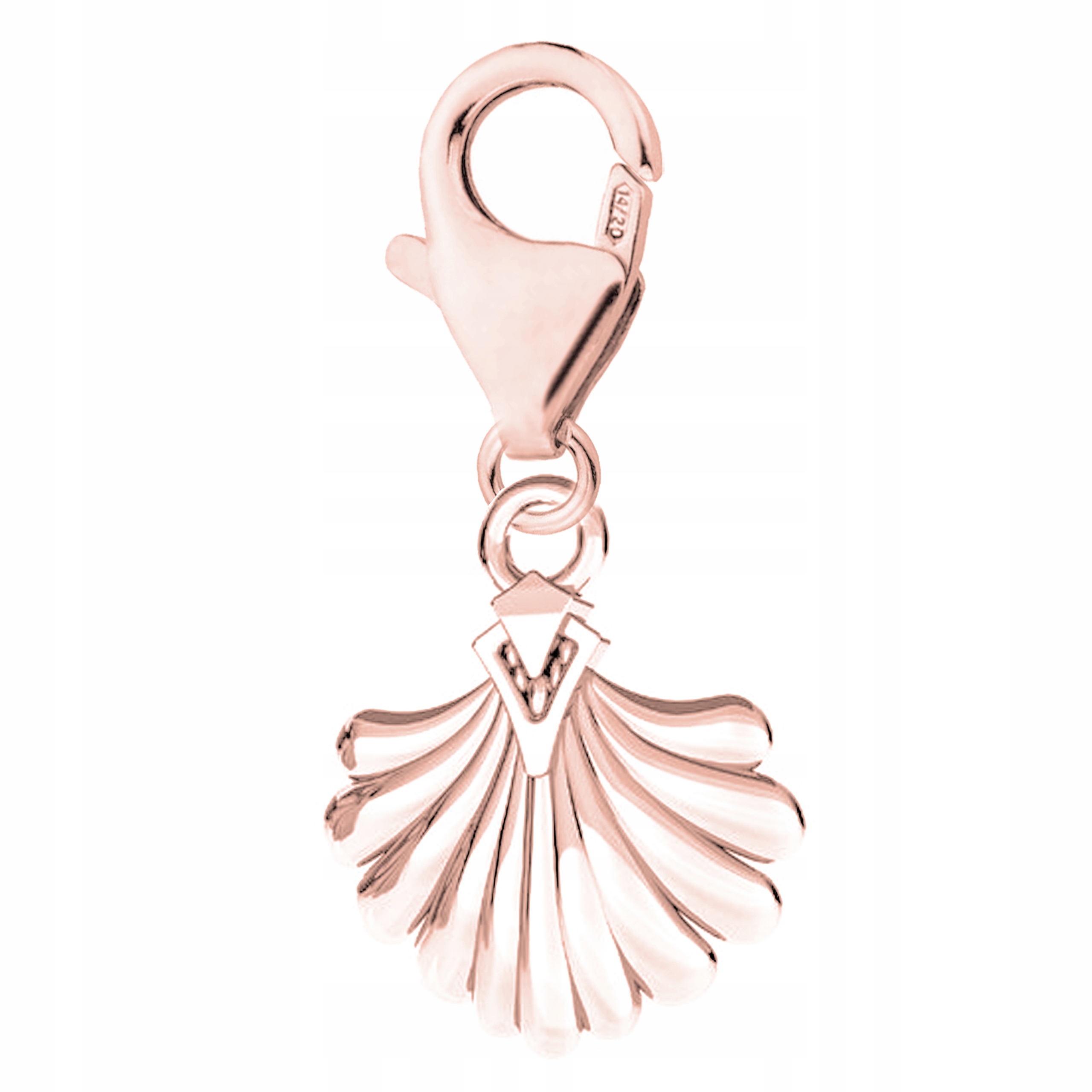 Pozlacený ozdobný přívěsek s mušličkou Muszla Ocean Skorupa Stříbro 925