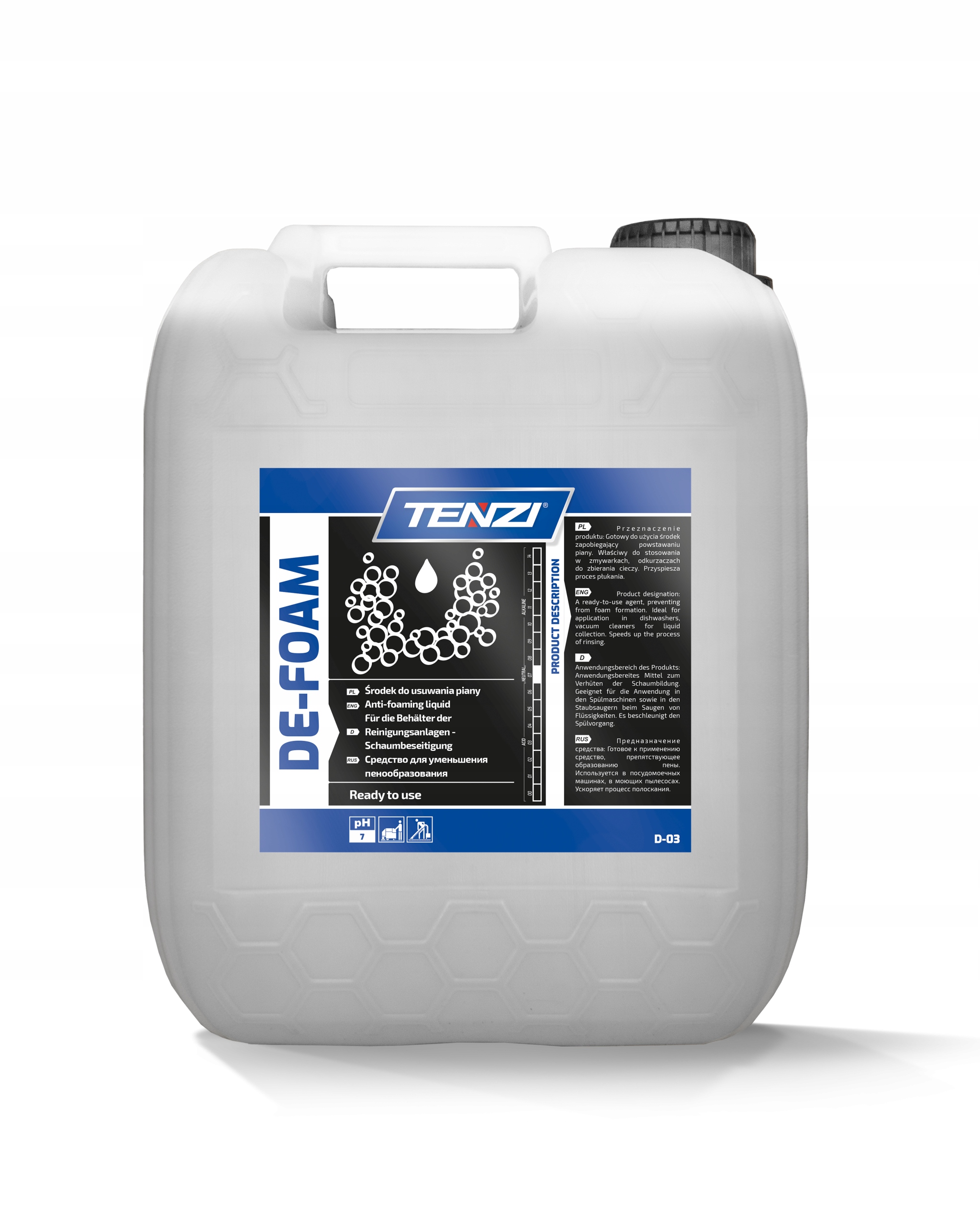 Tenzi De-foam Neutralizátor pěny, odpěňovač 10 l
