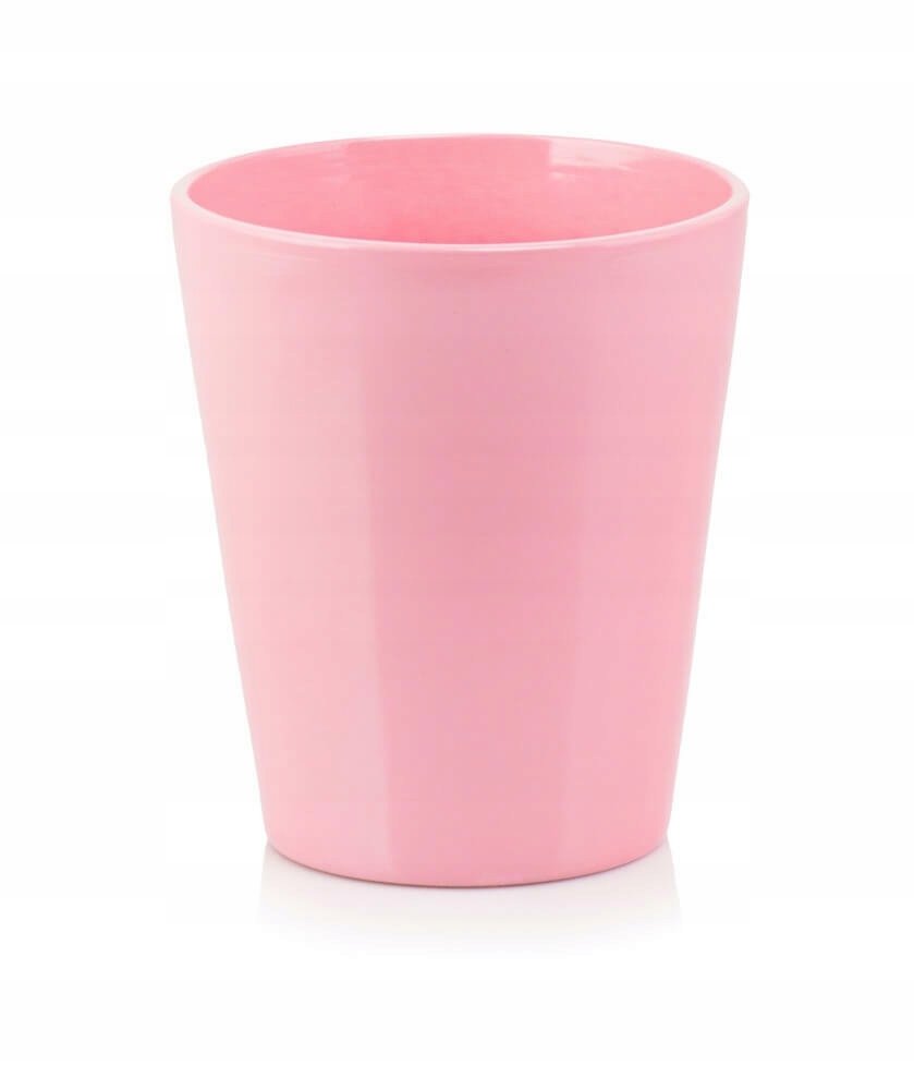 CERAMICZNA OSŁONKA DONICZKA STORCZYK 13cm Pudrowy RÓŻ