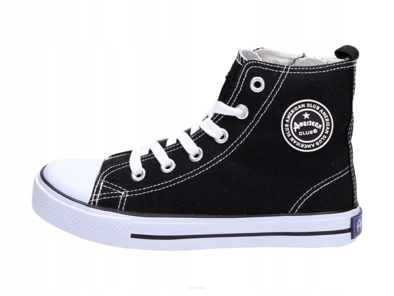 

Czarne trampki dzieciece American Club 9120-1 r31