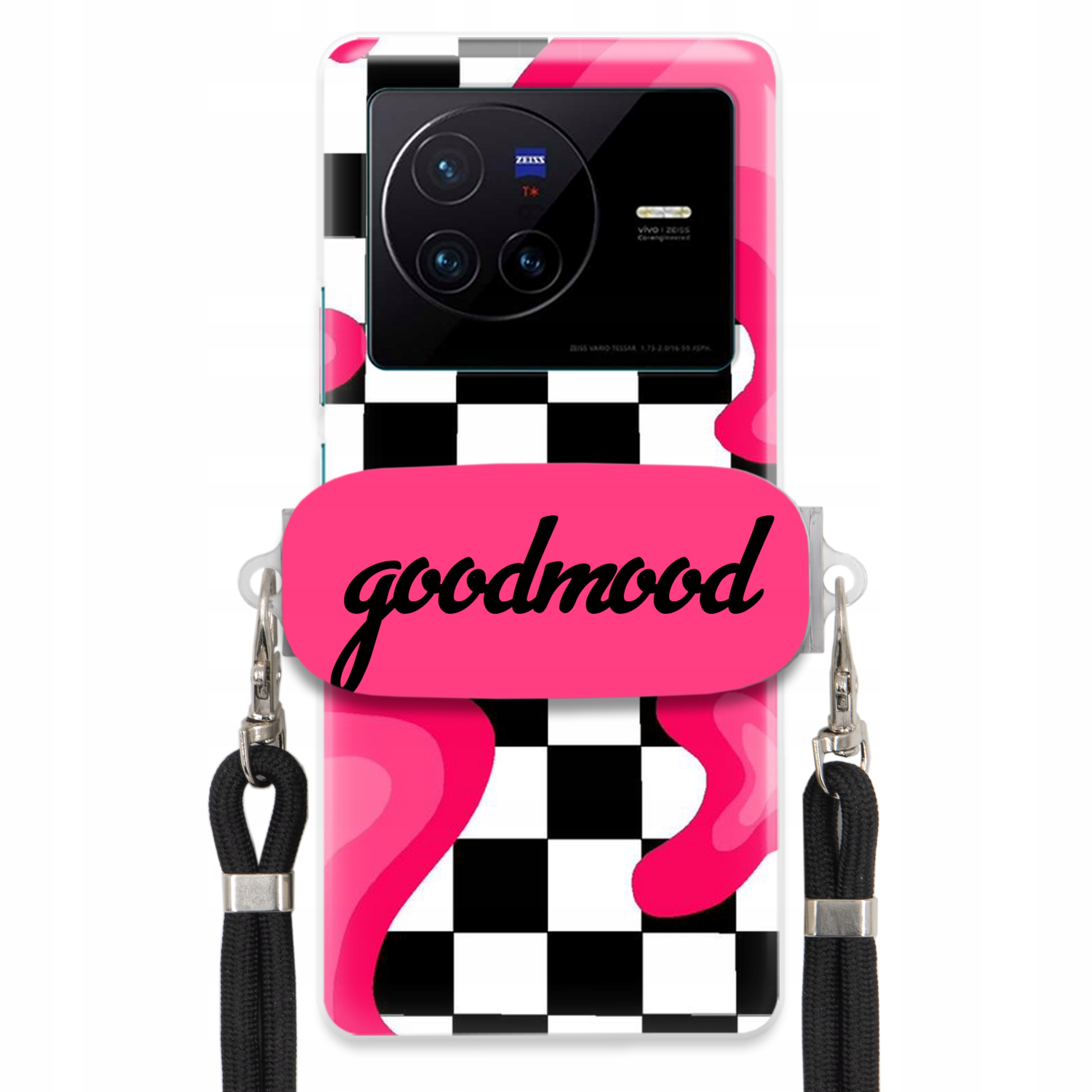 Puzdro Na Vivo X80 Sada Case Držiak Na Vodítko Čierna Pre Teenagerov Splash