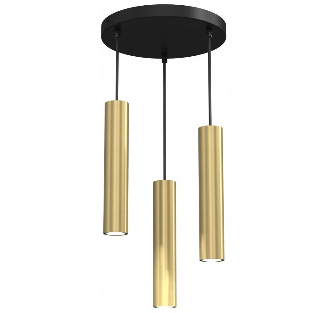 Trojitá závěsná trubková lampa na kruhu Raito 118 Luminex