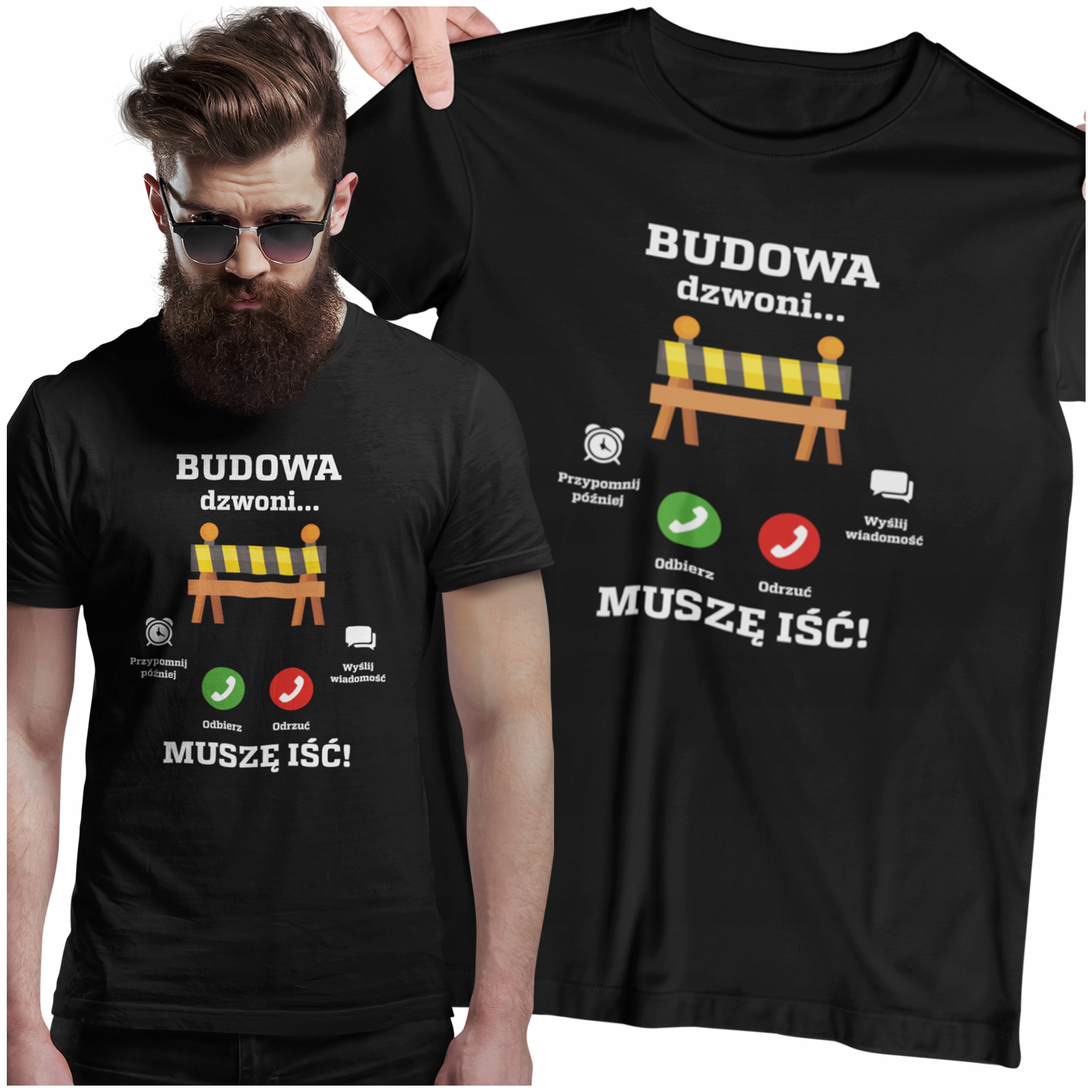 

Budowa Dzwoni Muszę Iść Koszulka Dla Budowlańca