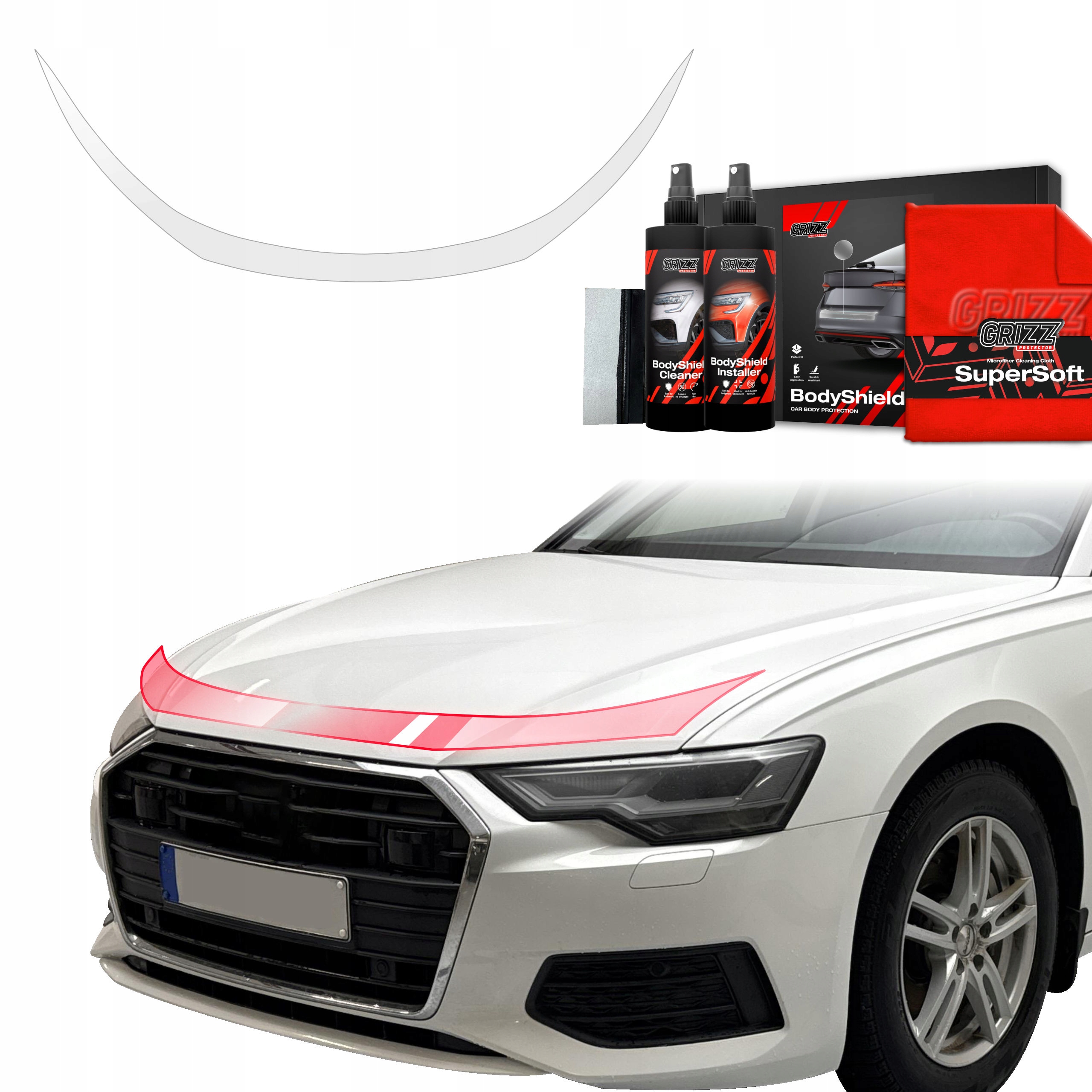 Fólie Ppf na kapotu pro Audi A6 C8 Sedan (2018-2023) Grizz