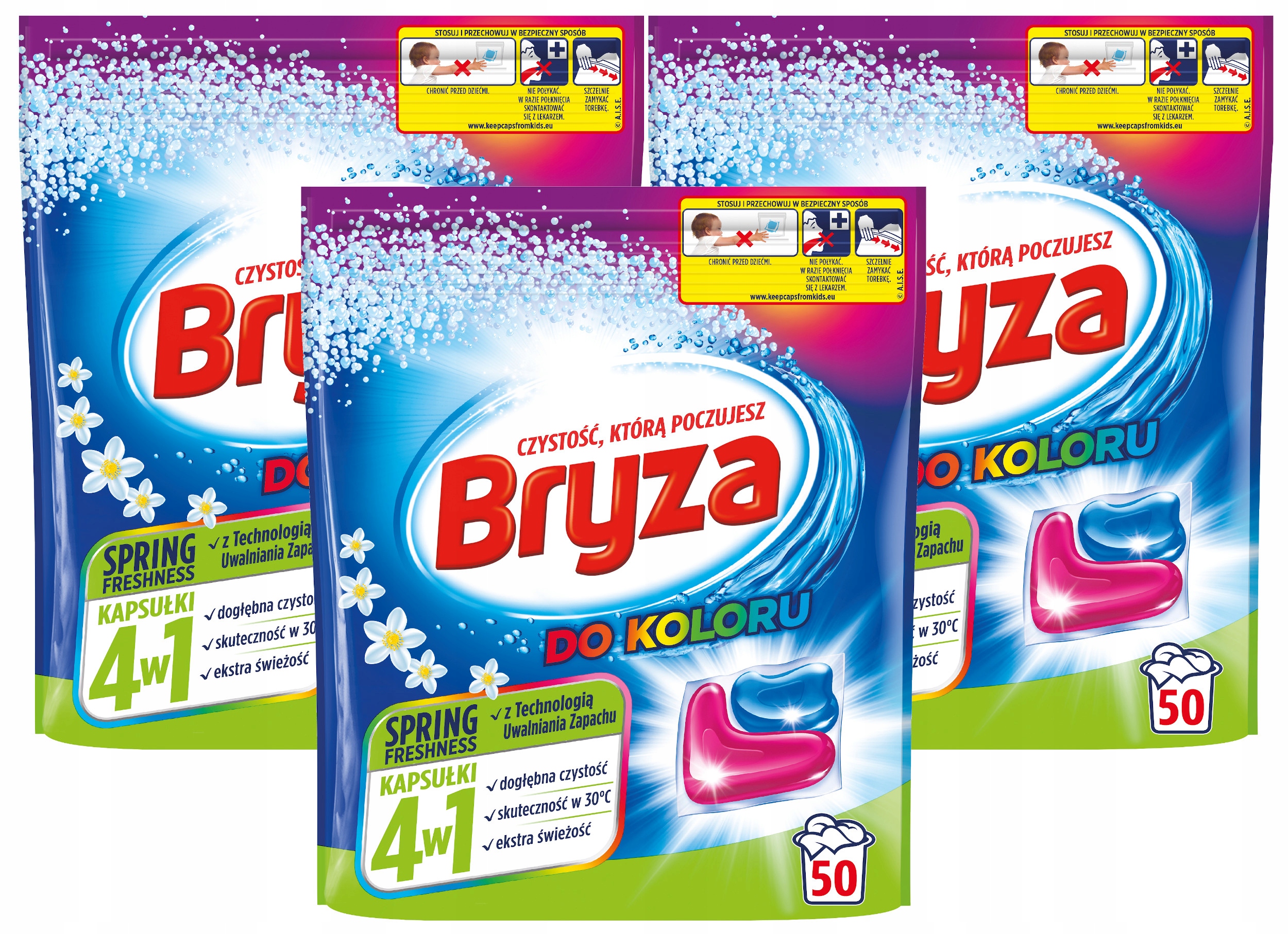 

Bryza 4w1 Spring Kapsułki do prania Kolor 150szt