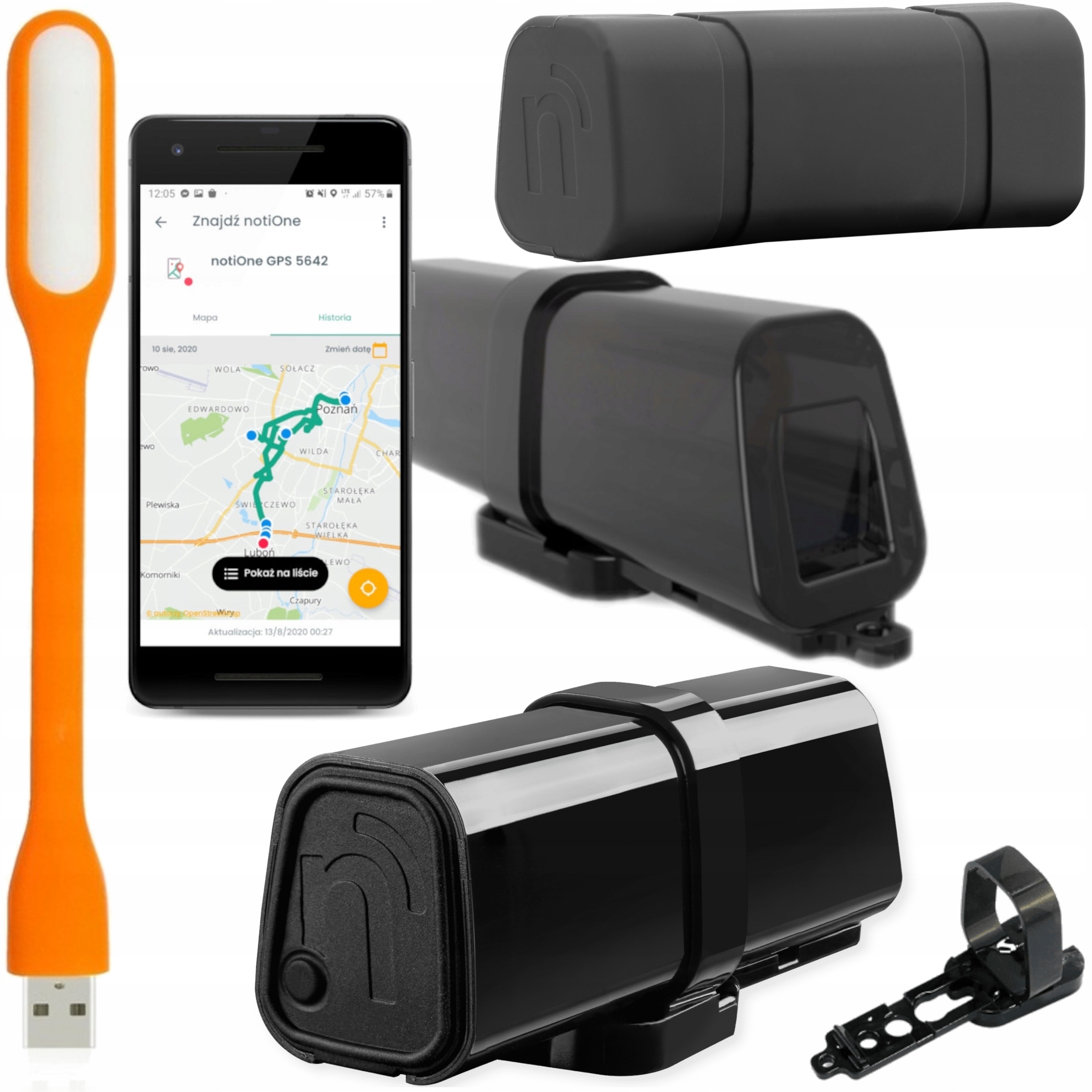 Notione Gps Plus e-TOLL Lokalizator Dożyw Transfer Etui Ochronne