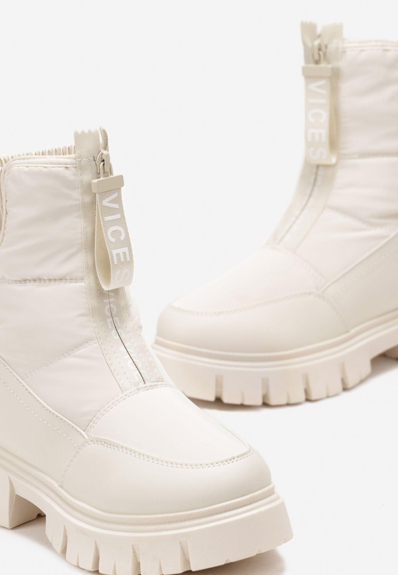 Born2Be Beżowe Śniegowce damskie 38 Zima Kolekcja Zima