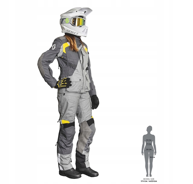 Spodnie Damskie Dualraid Dryo grey/yellow SCOTT 36 Numer katalogowy producenta 272882 GREY/YELLOW_36