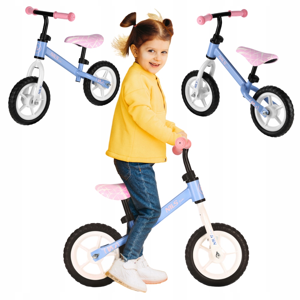 Rowerek Biegowy Rower Dziecięcy Koła 10" Regulowana Wysokość Kierownicy