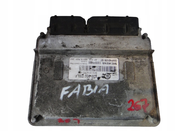 control unit of the engine SKODA FABIA 03E 906 033F