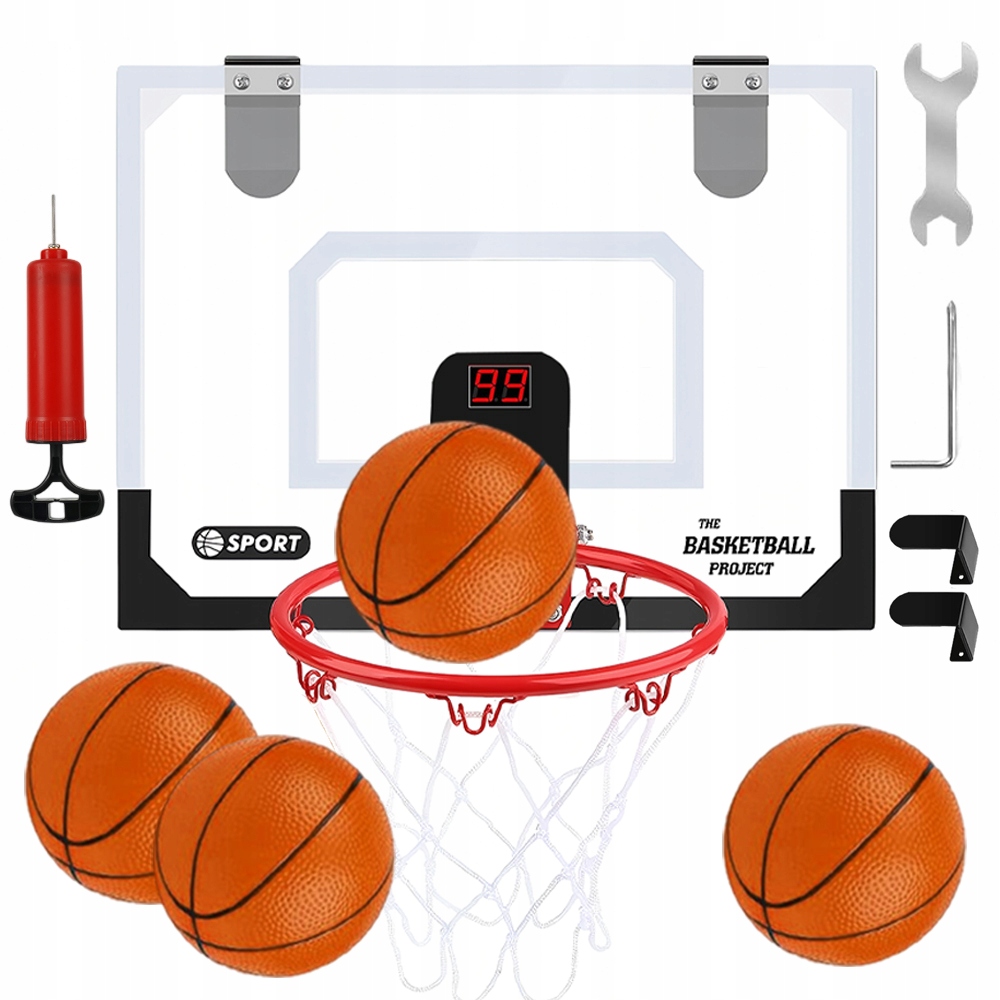 Mini Stojak Do Koszykówki Z 4MINI Piłki Do Koszykówki 40*30CM