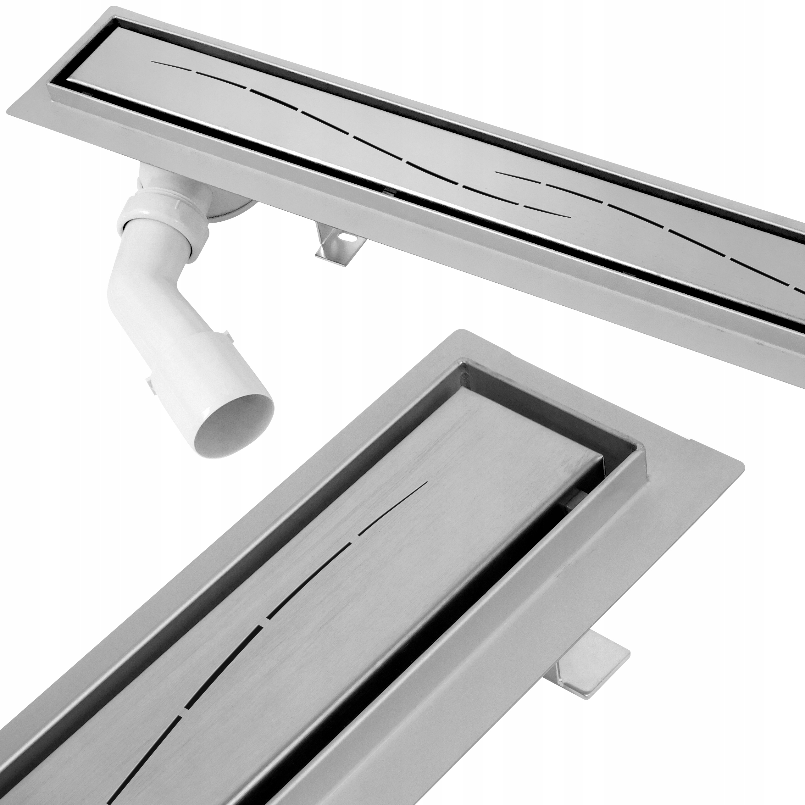 ODPŁYW LINIOWY 60 SYFON BOCZNY Z BOKU OBROTOWY ODWODNIENIE PRYSZNIC ESTIVA Linia FLANK