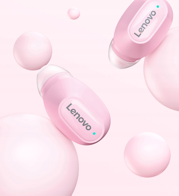 SŁUCHAWKI BLUETOOTH DAMSKIE BEZPRZEWODOWE SPORTOWE DO BIEGANIA + POWERBANK Model SŁUCHAWKI BEZPRZEWODOWE LENOVO-62-PINK
