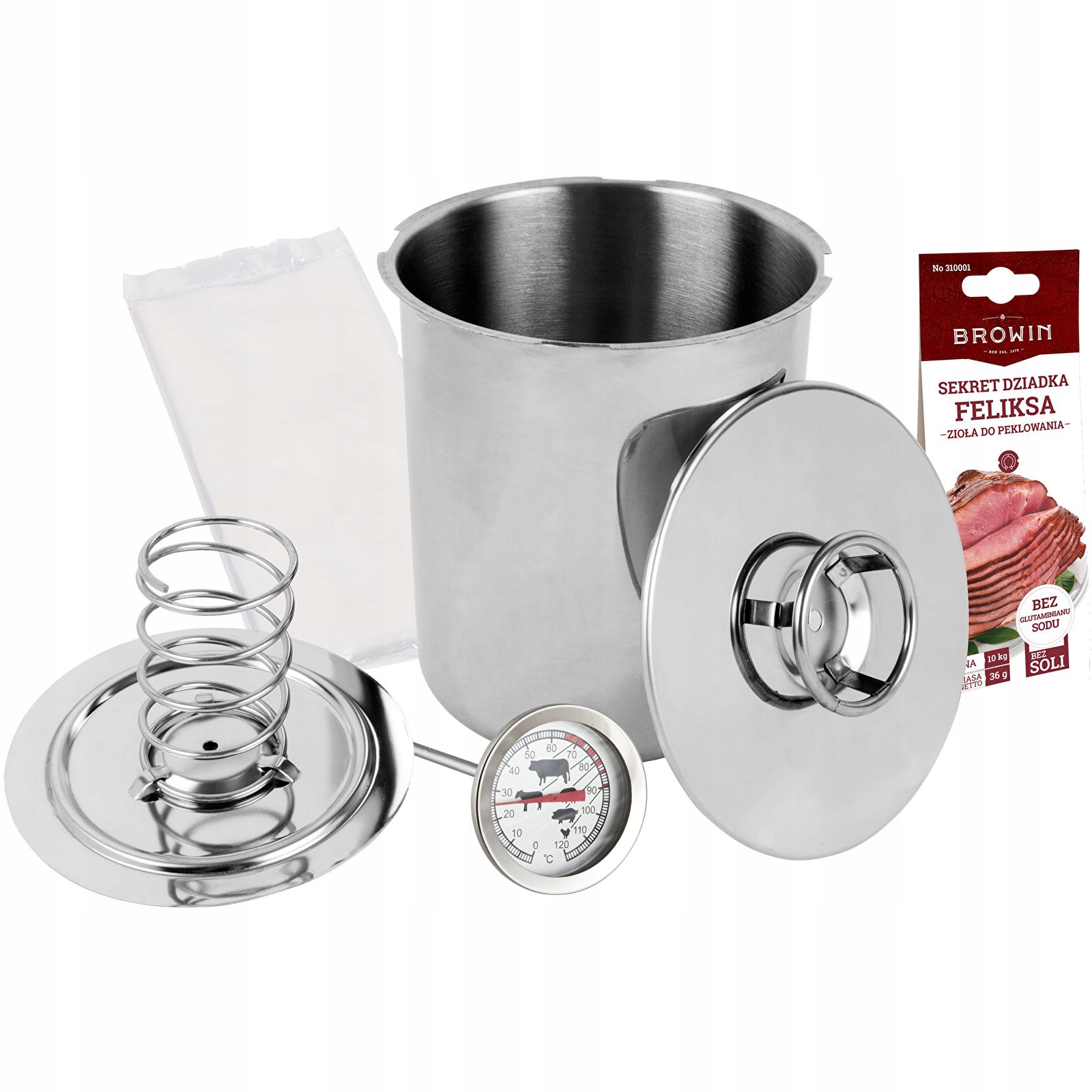 

Szynkowar 3kg zestaw Browin rodzinna uczta